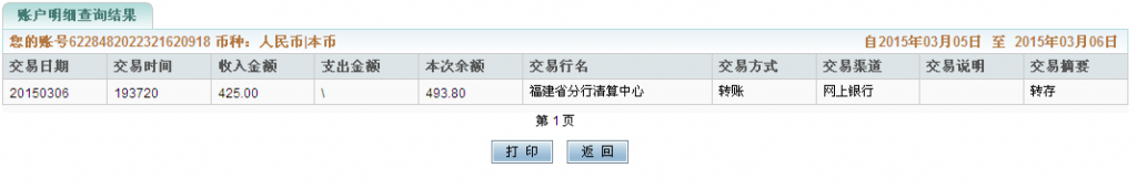 3月7日撫州客戶購(gòu)買10把剪刀匯款425元至農(nóng)行卡